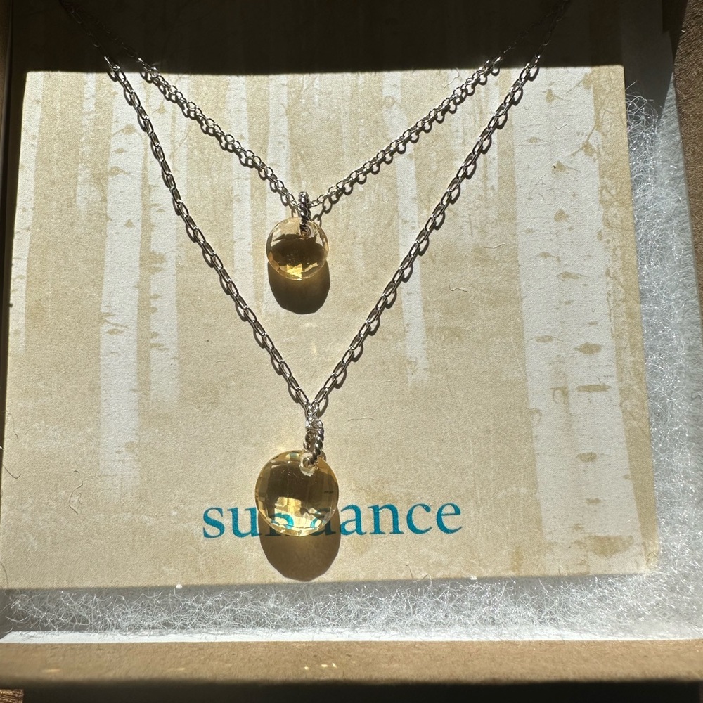 Sundance Double Strand Silver Necklace